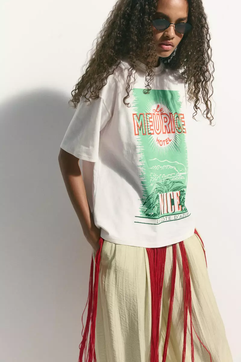 Oversized printed T-shirt
