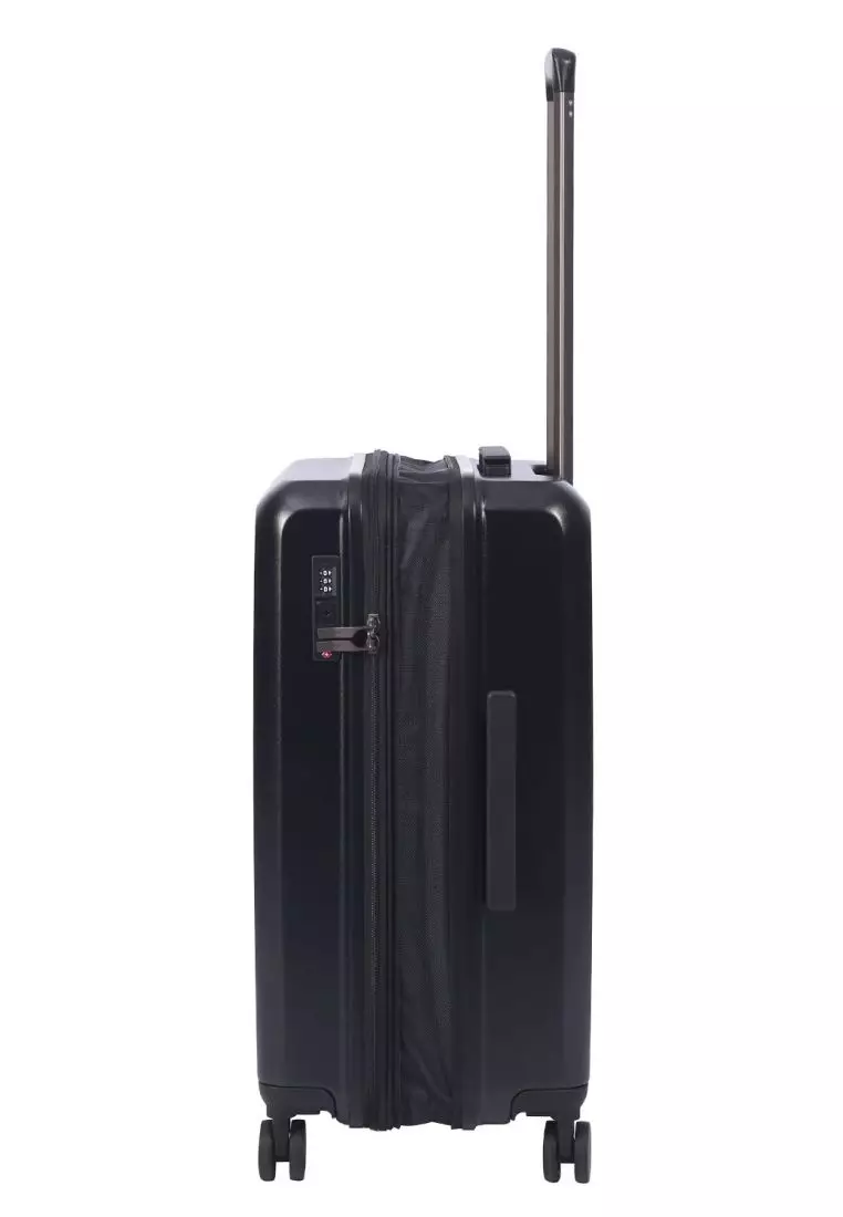 Crossing VIVE Polycarbonate Expandable Medium Luggage V2 - Black