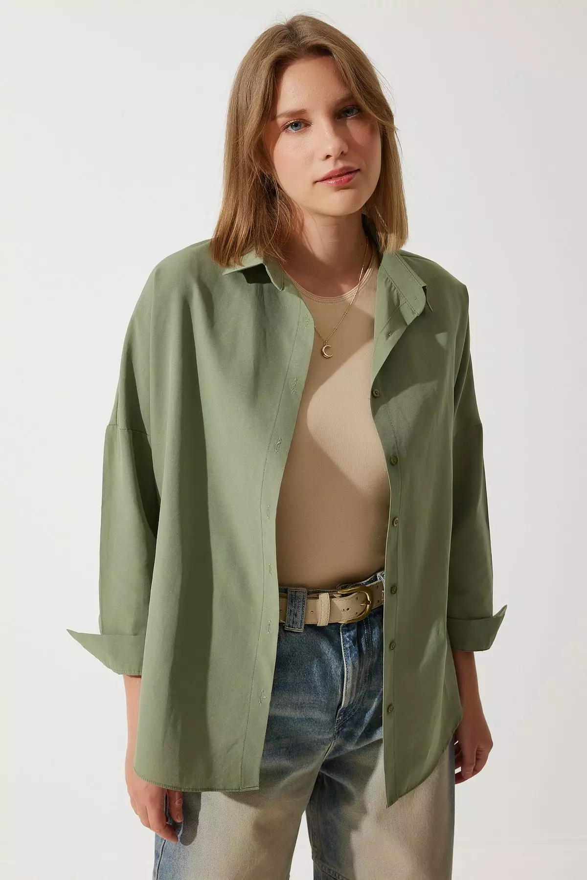 Oversize Long Basic Shirt