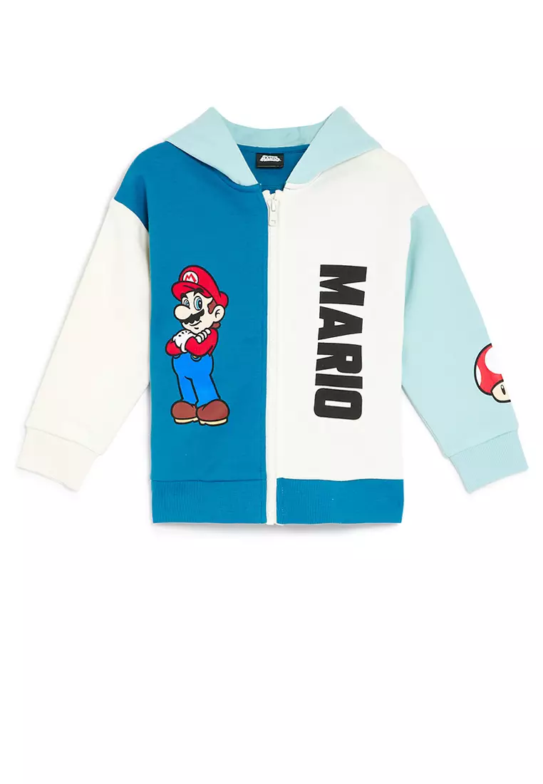 Jual Marks Spencer Cotton Rich Super Mario™ Zip Hoodie Original
