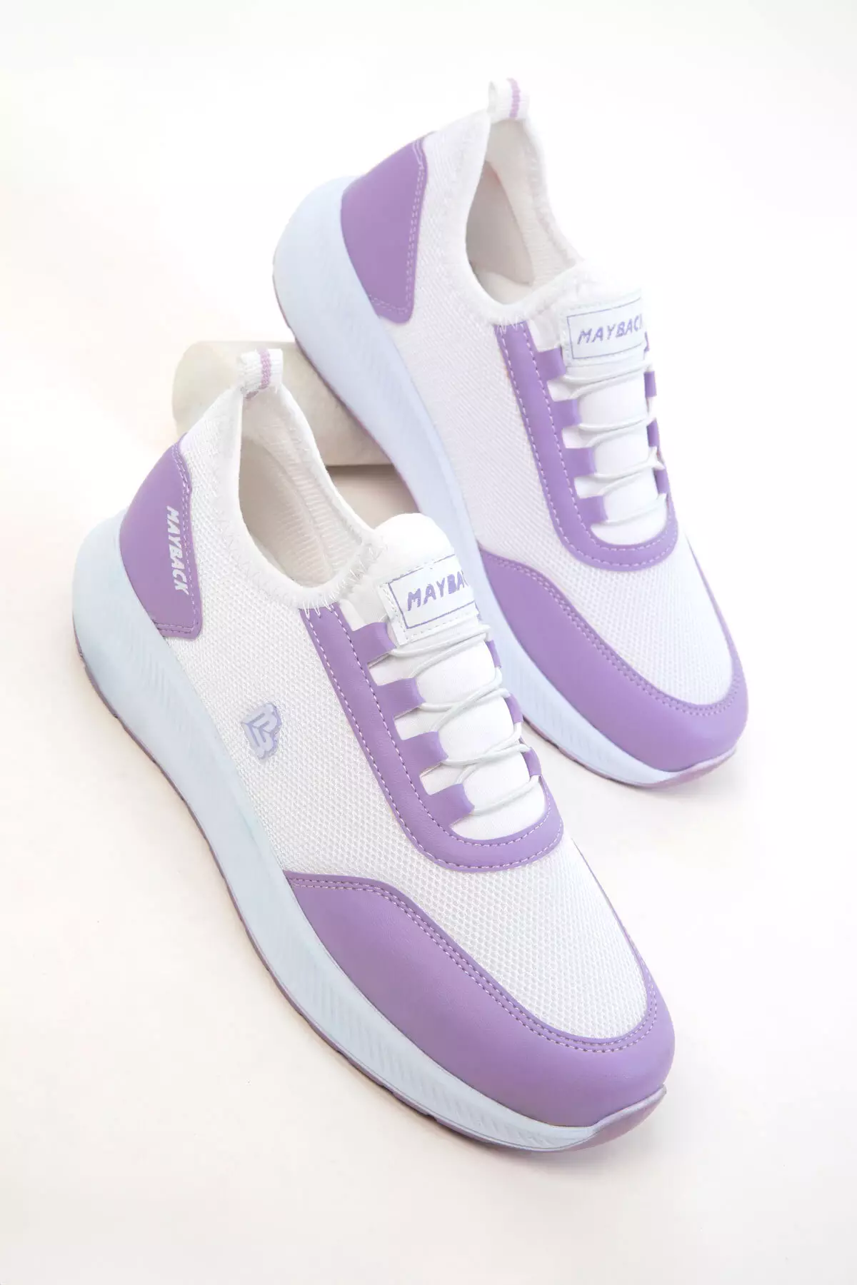 White-Lilac Women's Sneaker 20779