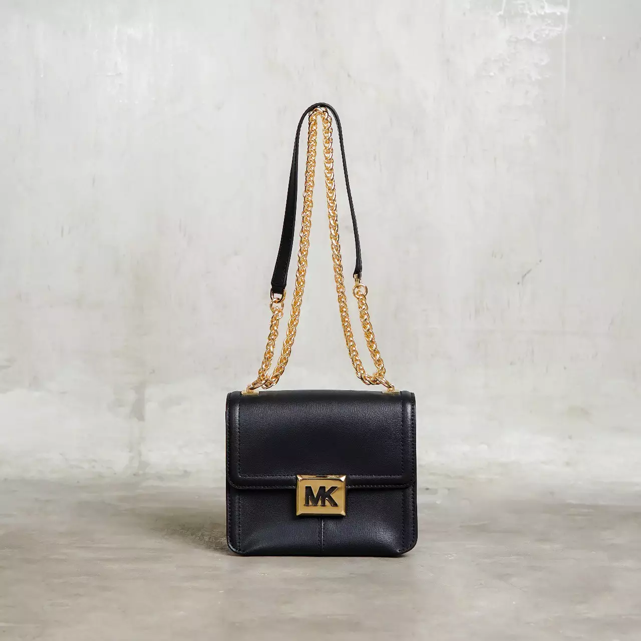 Tas MICHAEL KORS MK GOLD CHAIN SHOULDER BAG 100% ORIGINAL