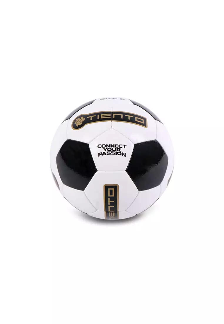 Tiento Bola Sepak Putih Soccer Football Retro Black White Ball Size 5 Include Pentil