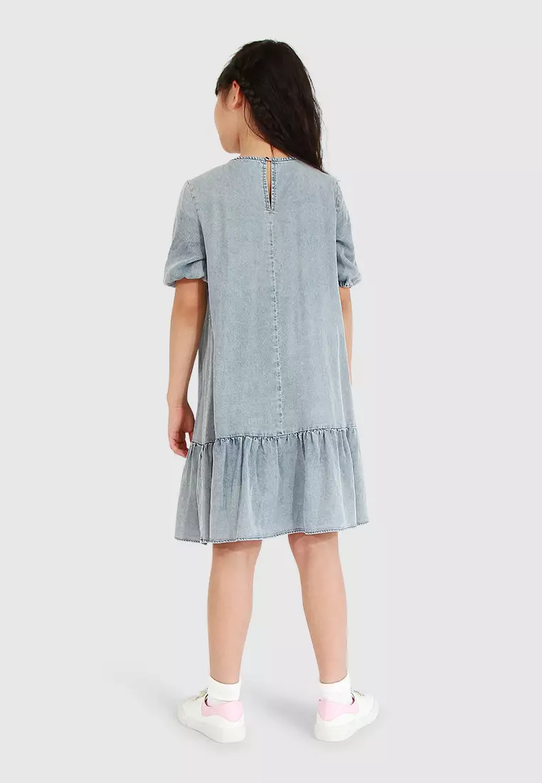 Belle & Bloom Pure Love Dress in Mid Denim