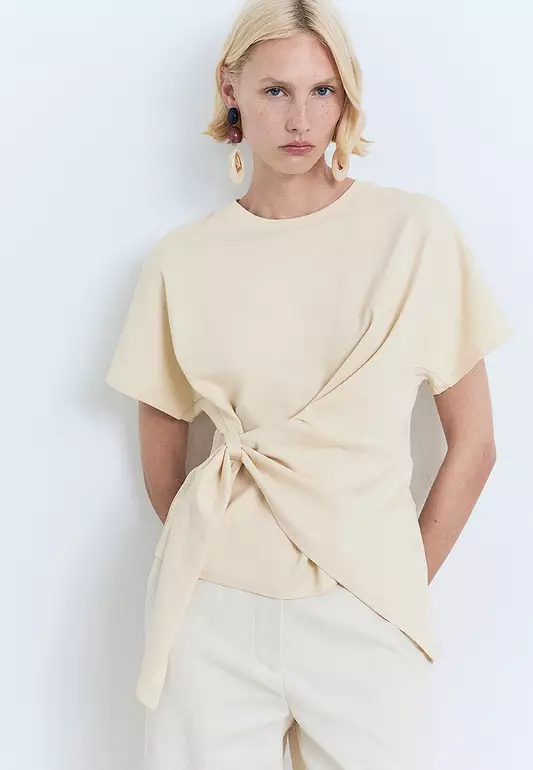 Knot Cotton T-Shirt