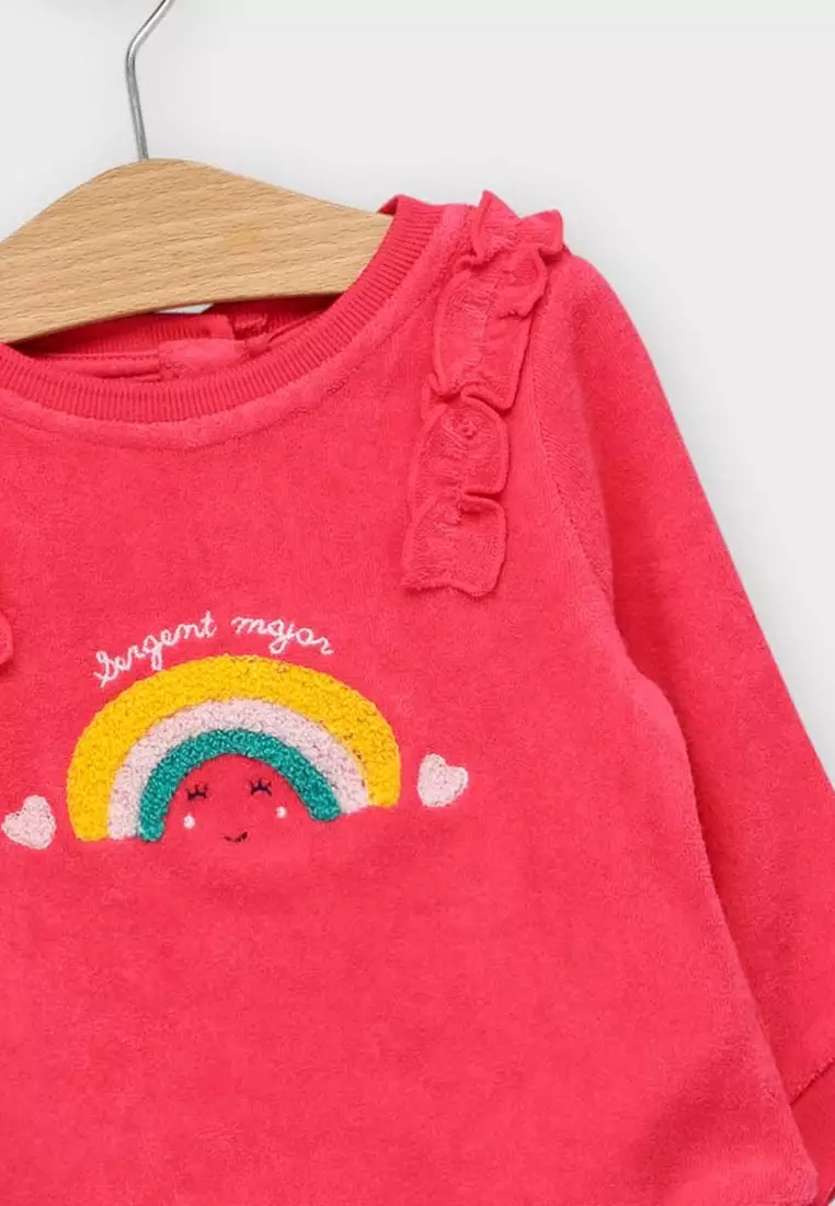 Rainbow sales print jumper