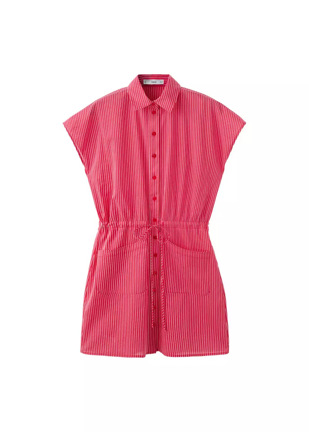 Gaun kemeja bergaris