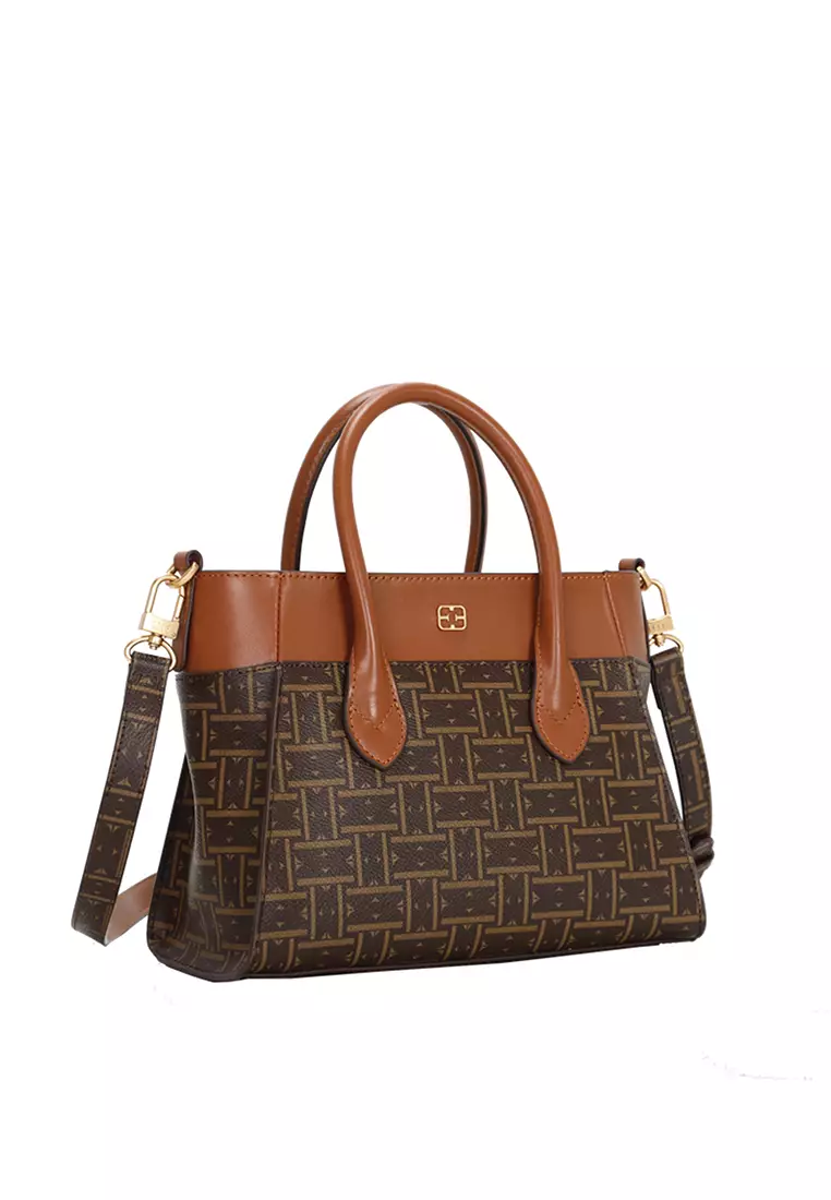 Buy ELLE Mabel Monogram Leather Sling Bag Online