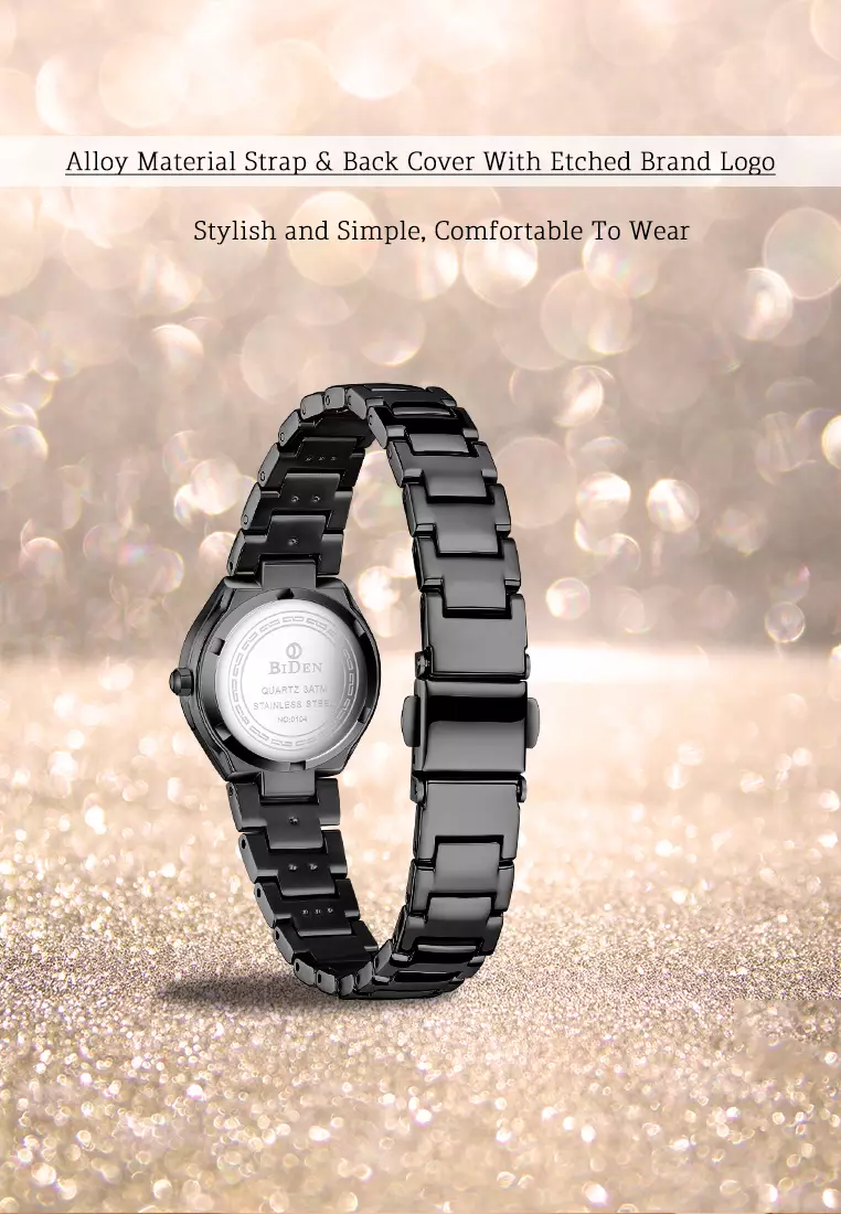 Jam Tangan Wanita Tali stainless steel Mode Bisnis  3 ATM Anti Air