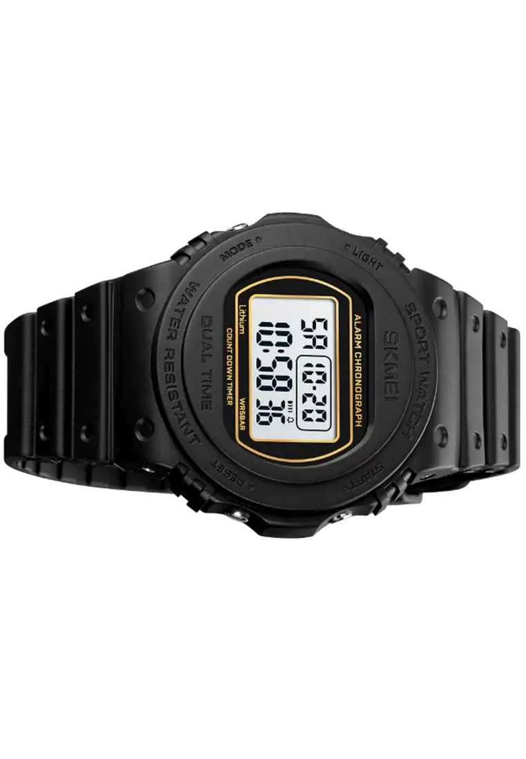 Jam Tangan Digital Pria Waterproof Many Function Strap Tali Material PU Silicone BY44 ORIGINAL