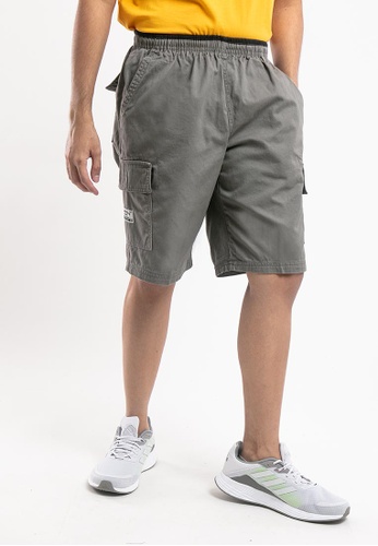 FOREST grey Forest 100% Cotton Twill Cargo Short Pants - 65718-04Grey 5A444AAFD72DDCGS_1