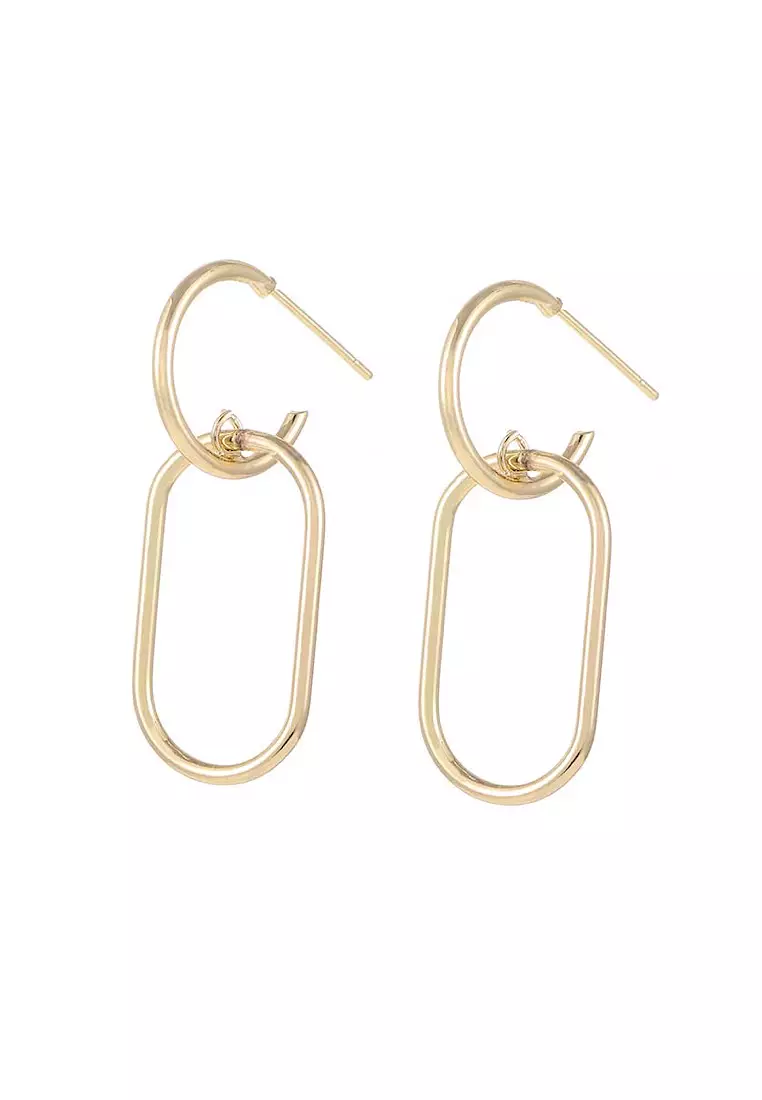 Chain Gold Statement Earrings