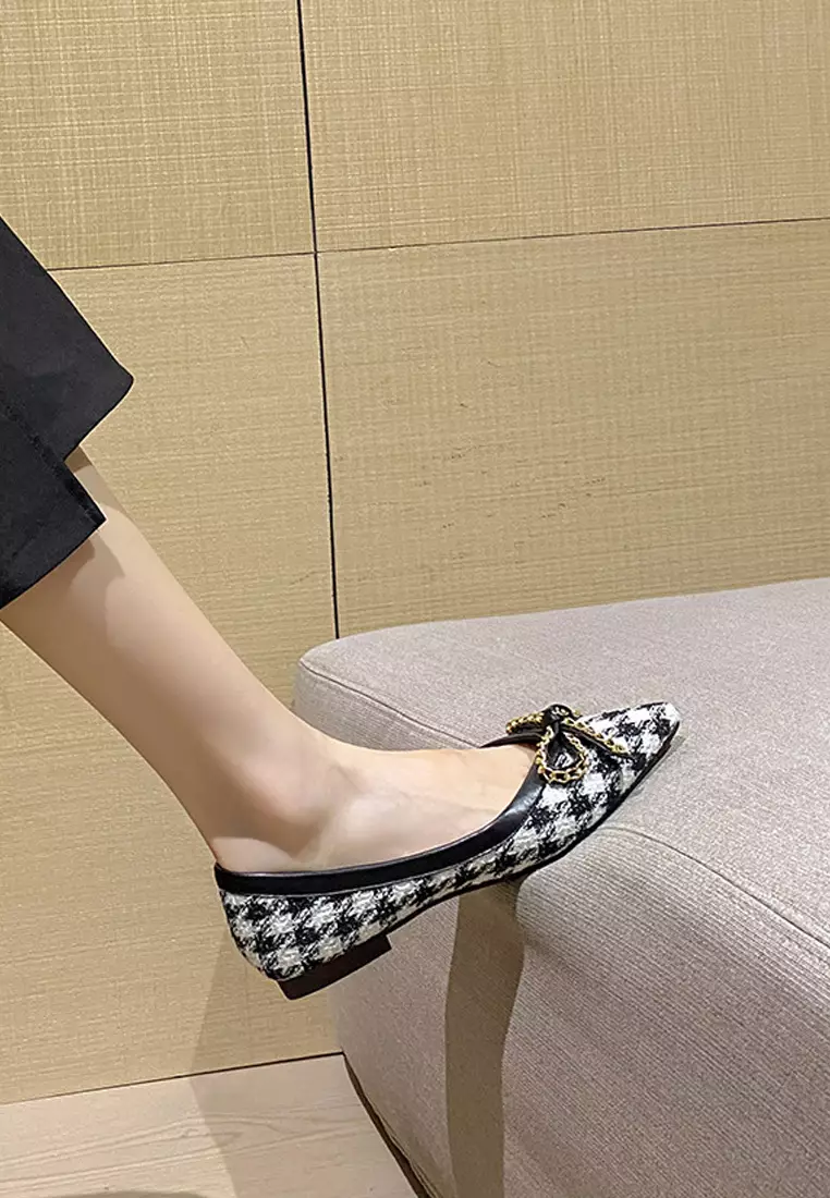 Bow Knot Pointed Flat Shoes WW373-20