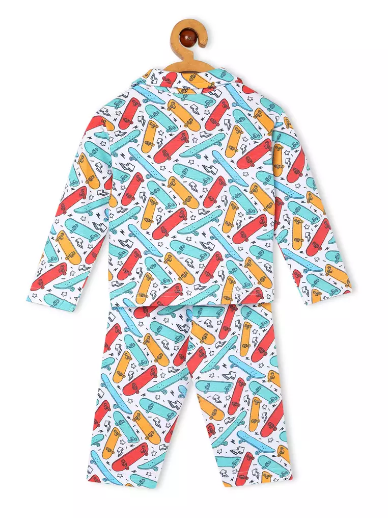 Baby and Kids Pajama Nightsuit Set- Ready To Skate