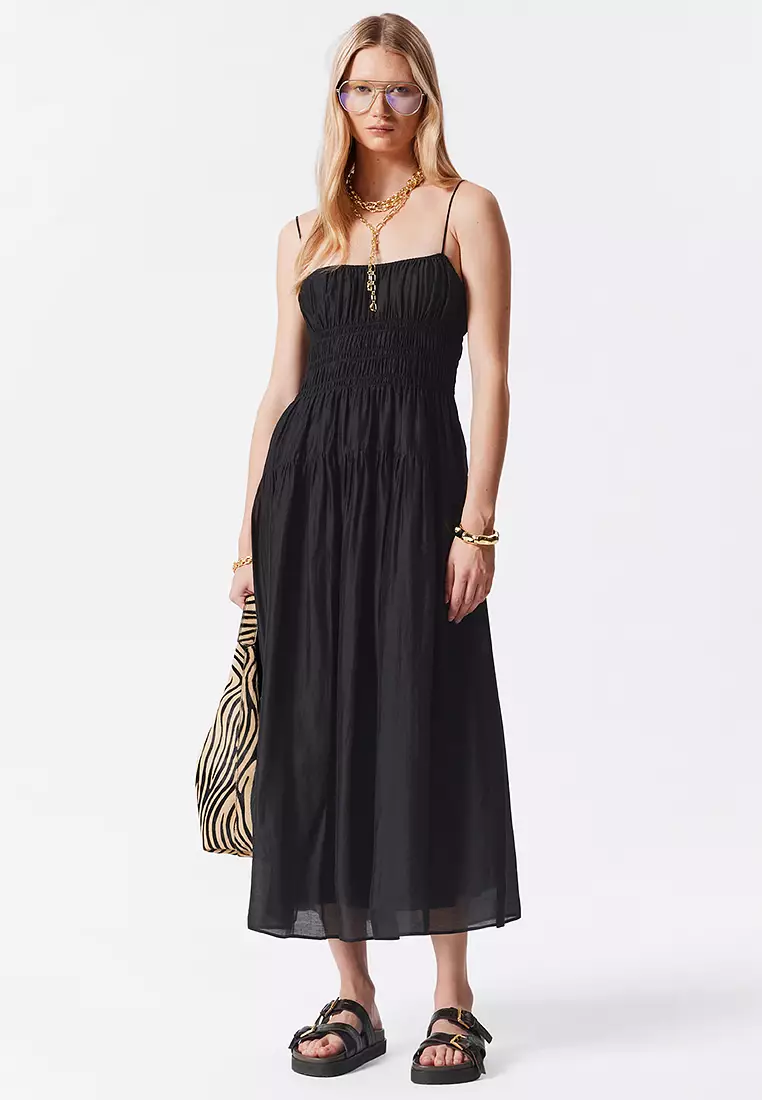 Ruched Midi Dress