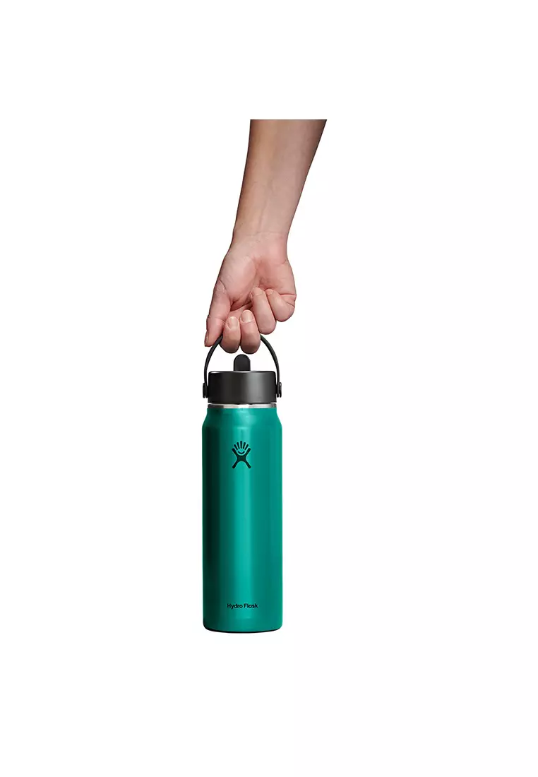 Hydro Flask Lightweight Wide Mouth Flex Straw Cap 32 oz Emerald Green
