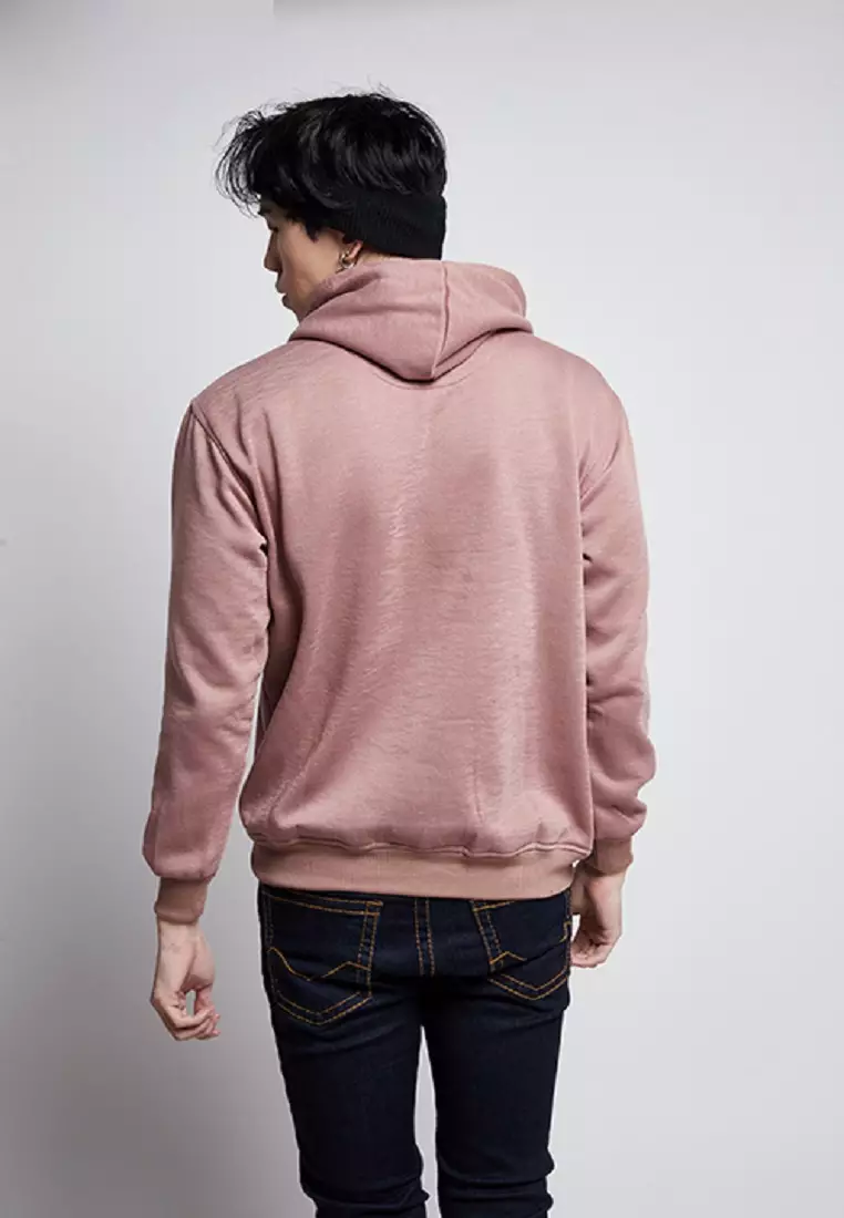 Jaket Polos Jumper Hoodie Sweater Warna Merah muda