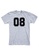 MRL Prints grey Number Shirt 08 T-Shirt Customized Jersey BE080AAC0DCECFGS_1