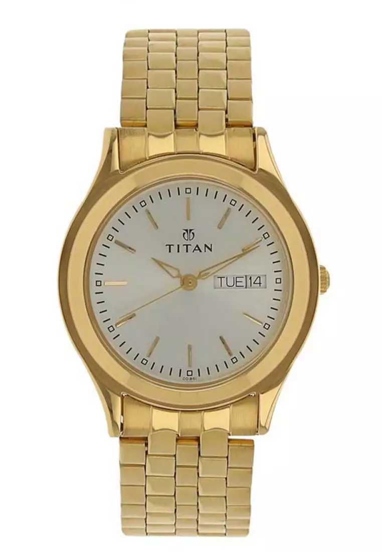 Titan Karishma Gold Metal Watch For Men TTN1648YM04
