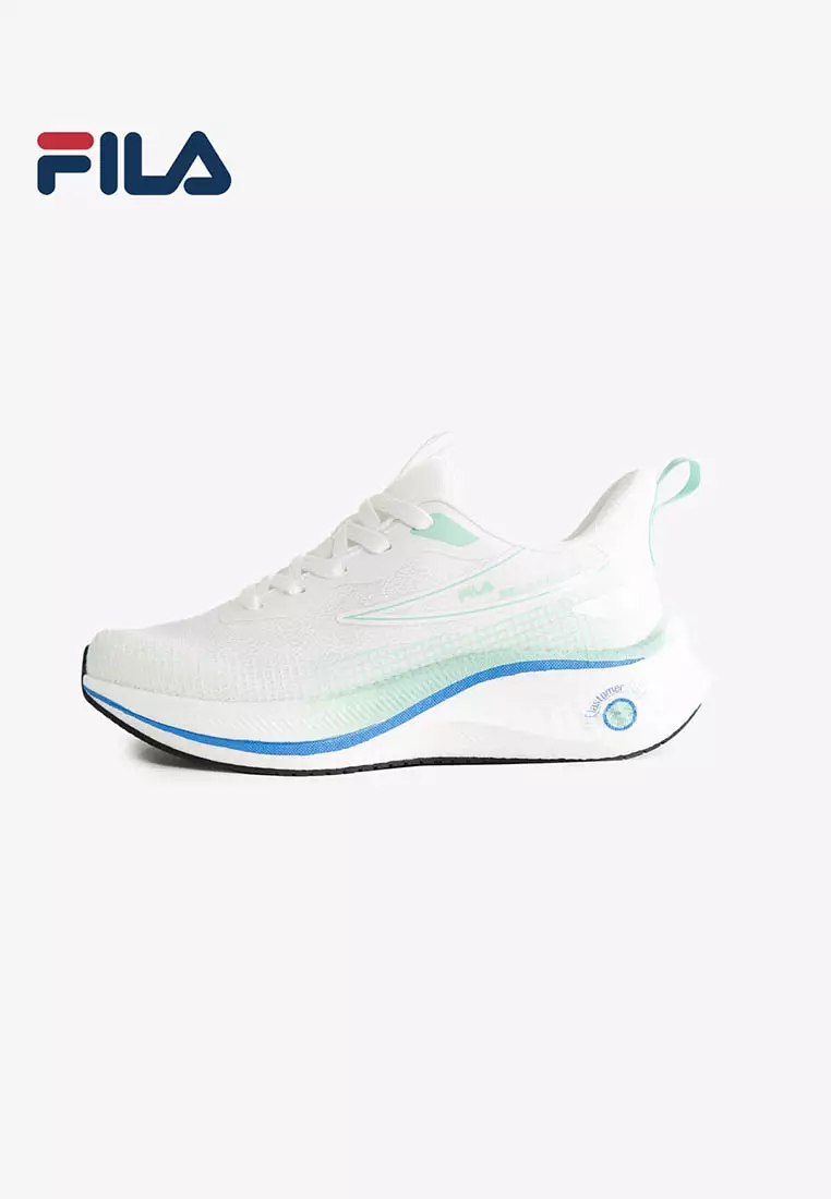 Womens Lite Dive Run LS WHT/GRN