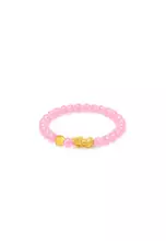Rosequartz - Dragon Charm & Pixiu