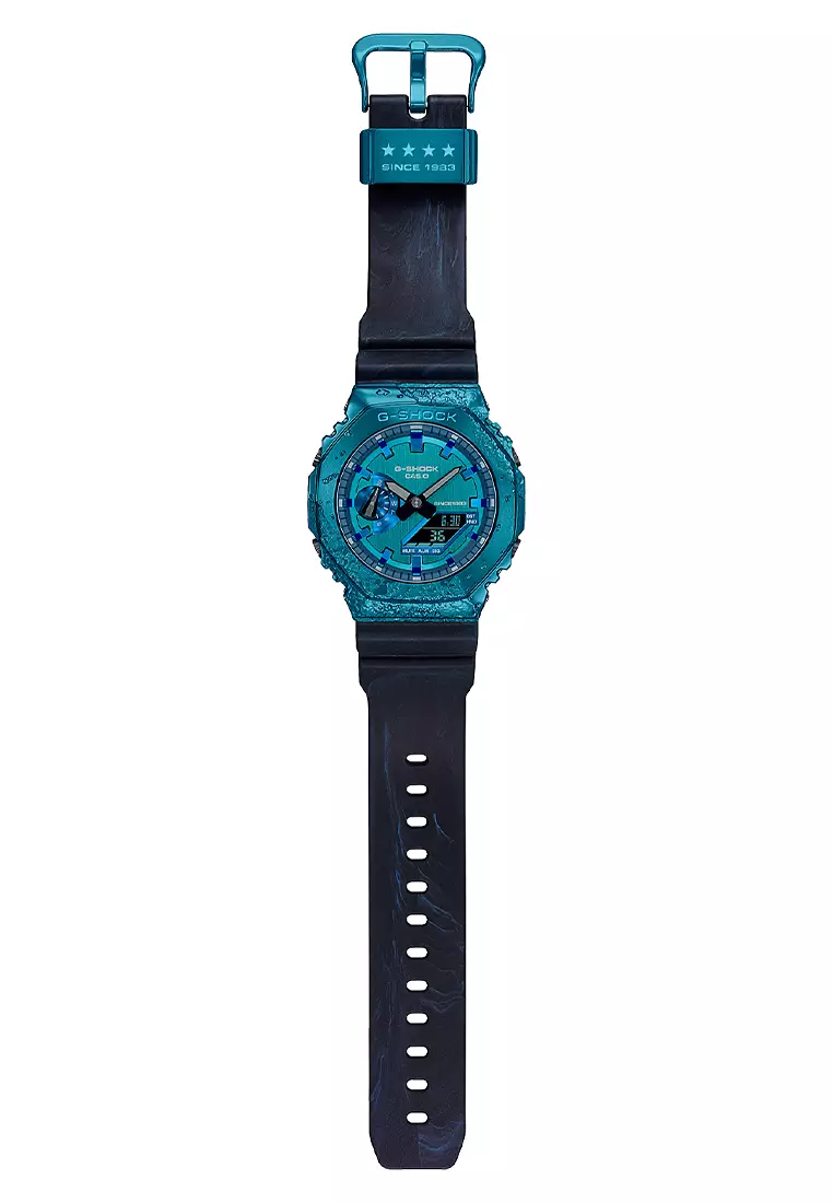 G-SHOCK 40th Anniversary Seri Adventurer’s Stone - Jam Tangan Pria - Blue - GM-2140GEM-2A