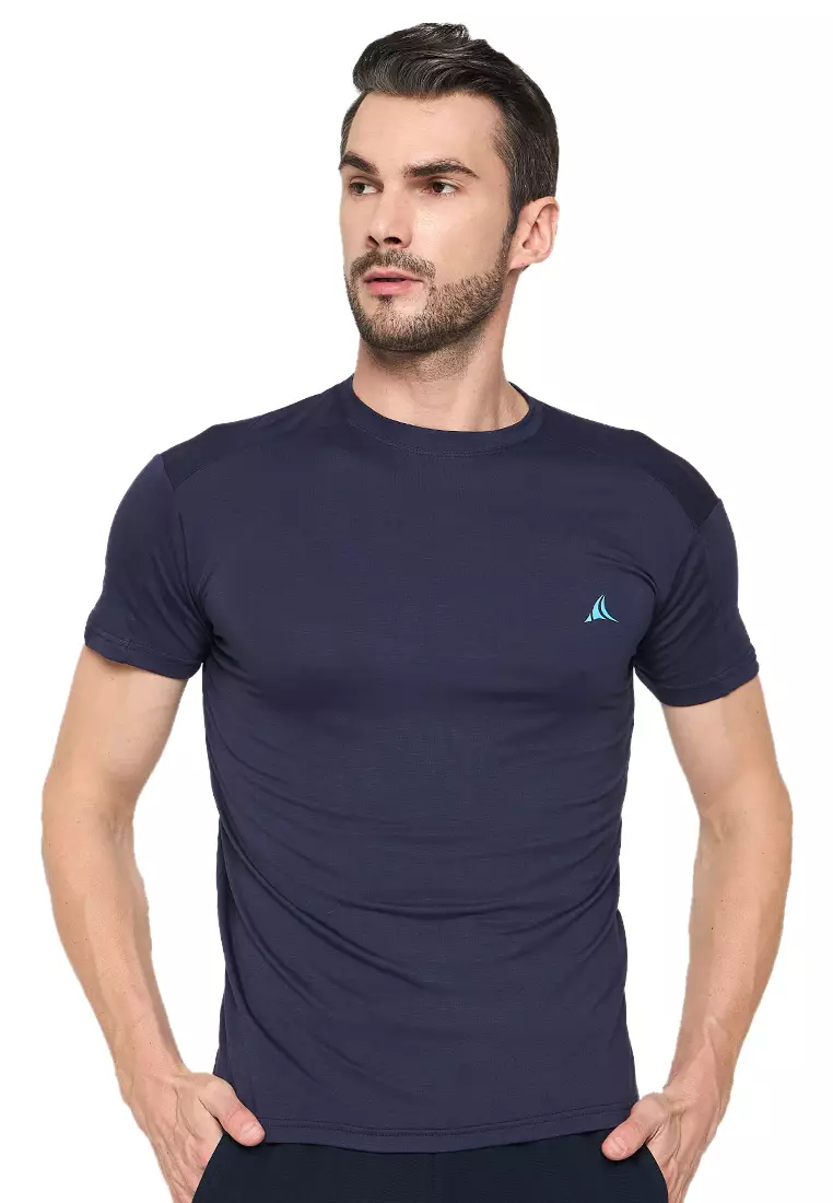 Navy Men's Eco-Stretch Bamboo Training T-Shirt