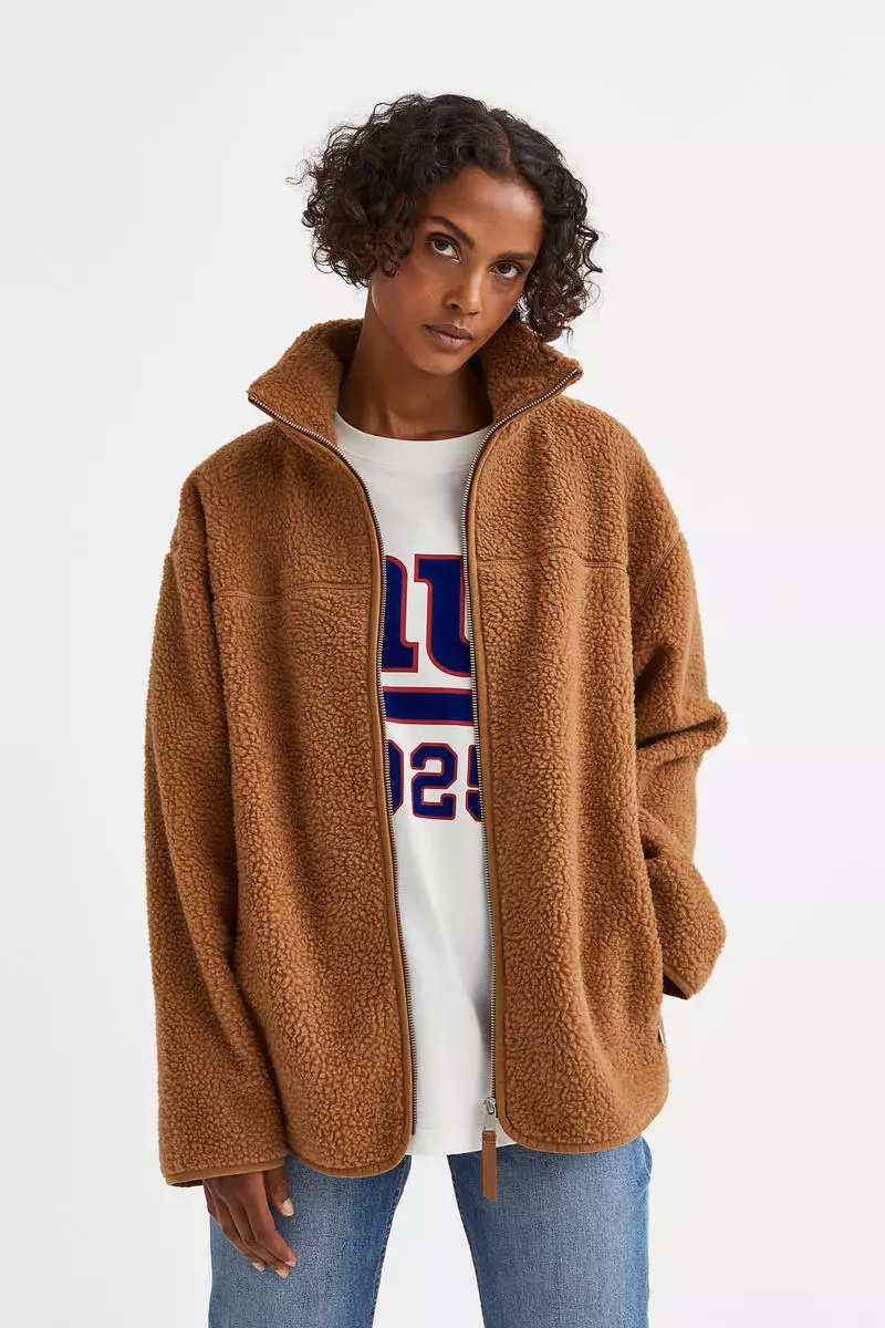 H&m cheap teddy coat