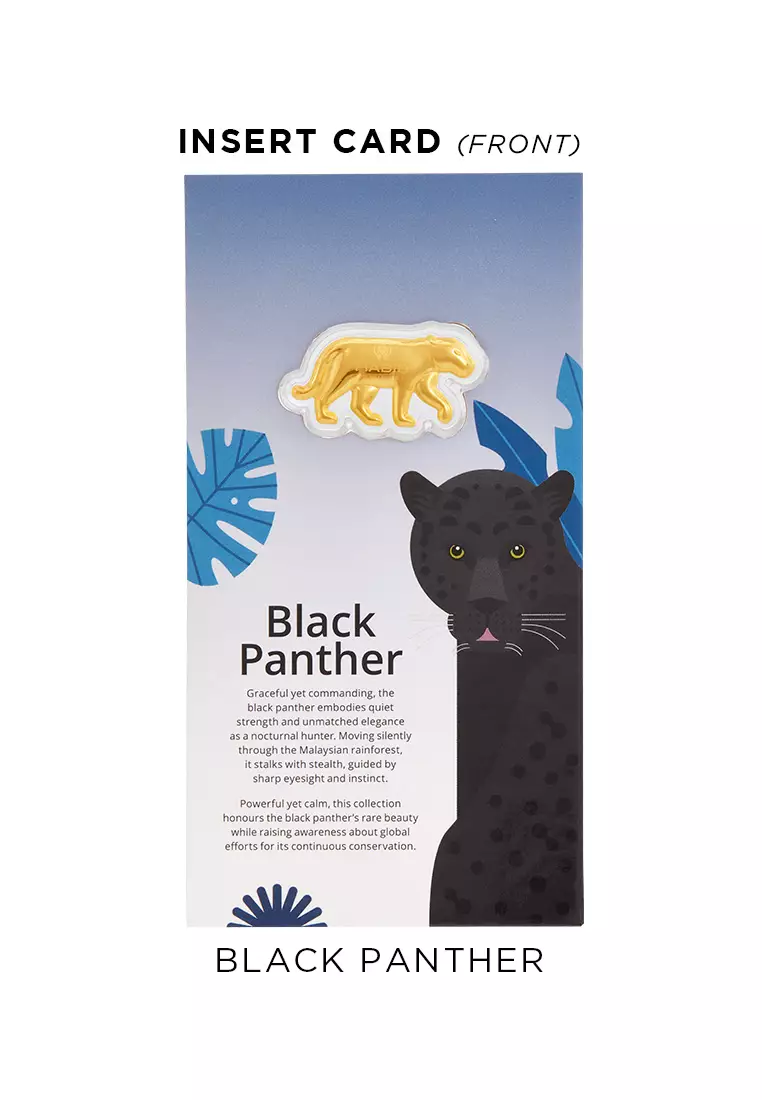 HABIB x Zoo Negara Collection 2025 (Black Panther) | 999.9 Gold Wafer (0.20g)