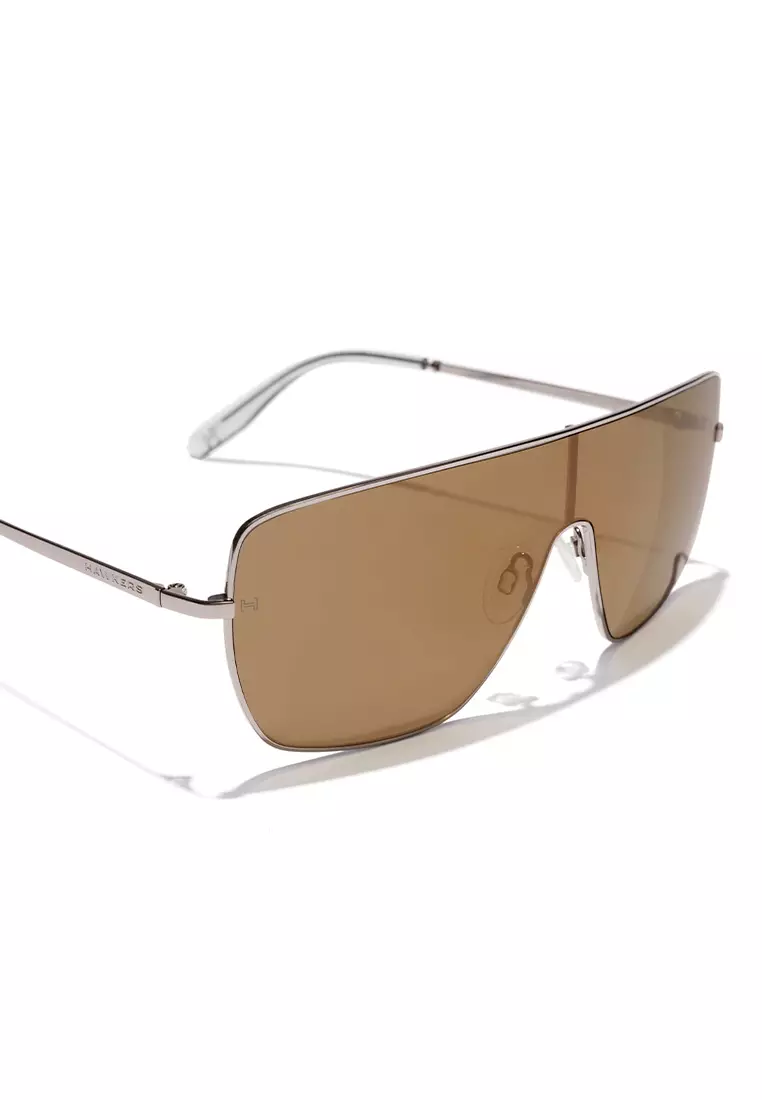 HAWKERS Metal Beige Eclipsa Sunglasses For Men And Women, Unisex. Official Product Designed In Spain