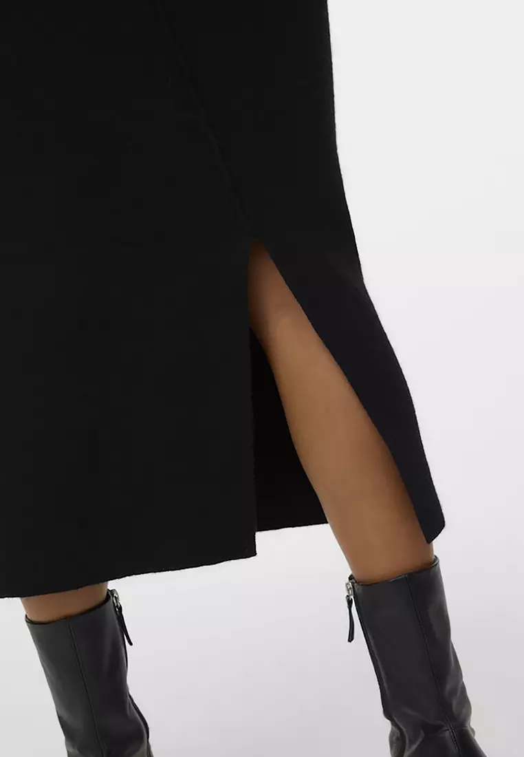 Mid Waist Midi Skirt