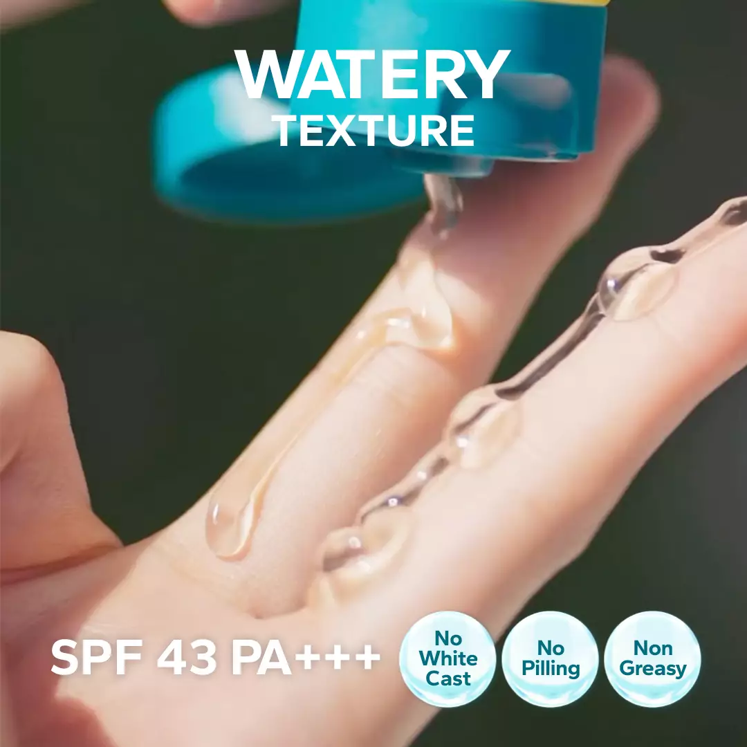 AMATERASUN [REAL SPF Certified] Transparent Sunscreen Moisturizer SPF 43 PA+++