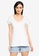 Springfield white Swiss Embroidery Shoulders T-Shirt FA58CAABEBCBEDGS_1