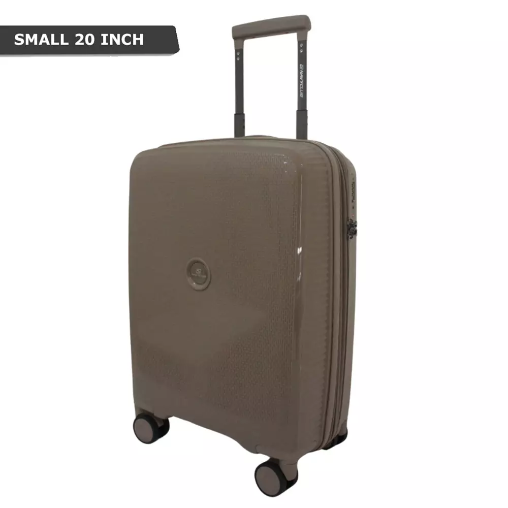 Navy Club Nacio Koper Hardcase - Fiber PP 4 Roda Putar TSA Lock - Size 20 Inch