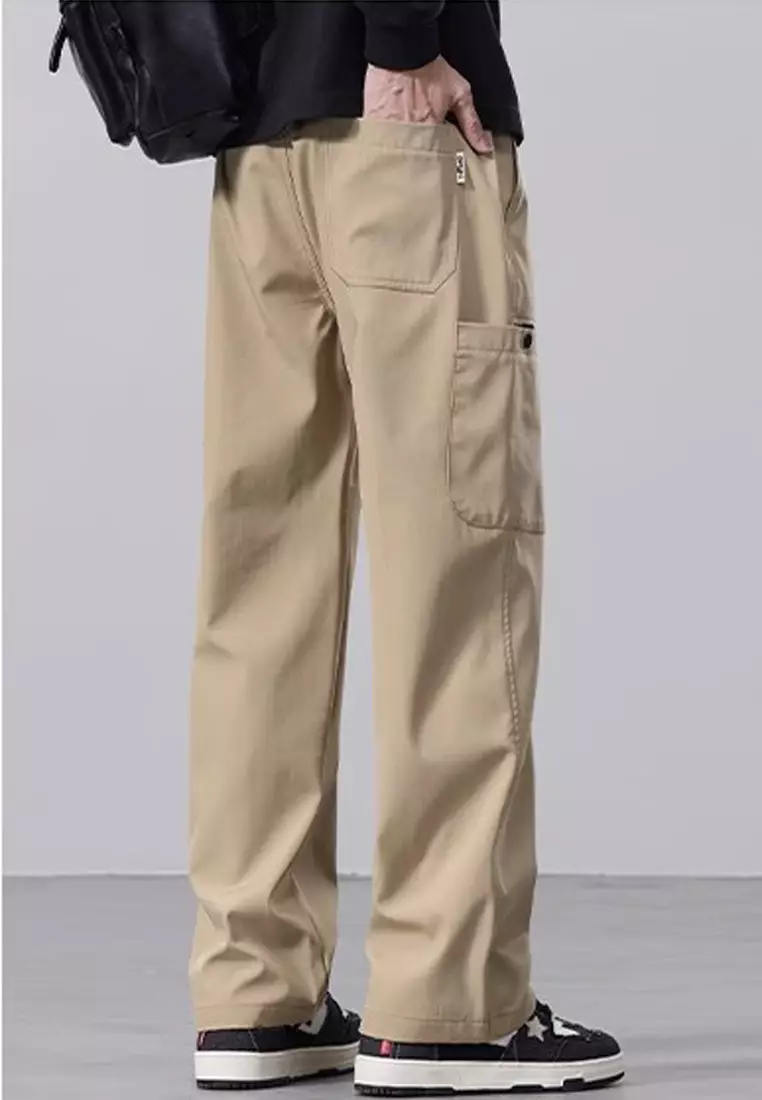 Drawstring Casual Cargo Trousers