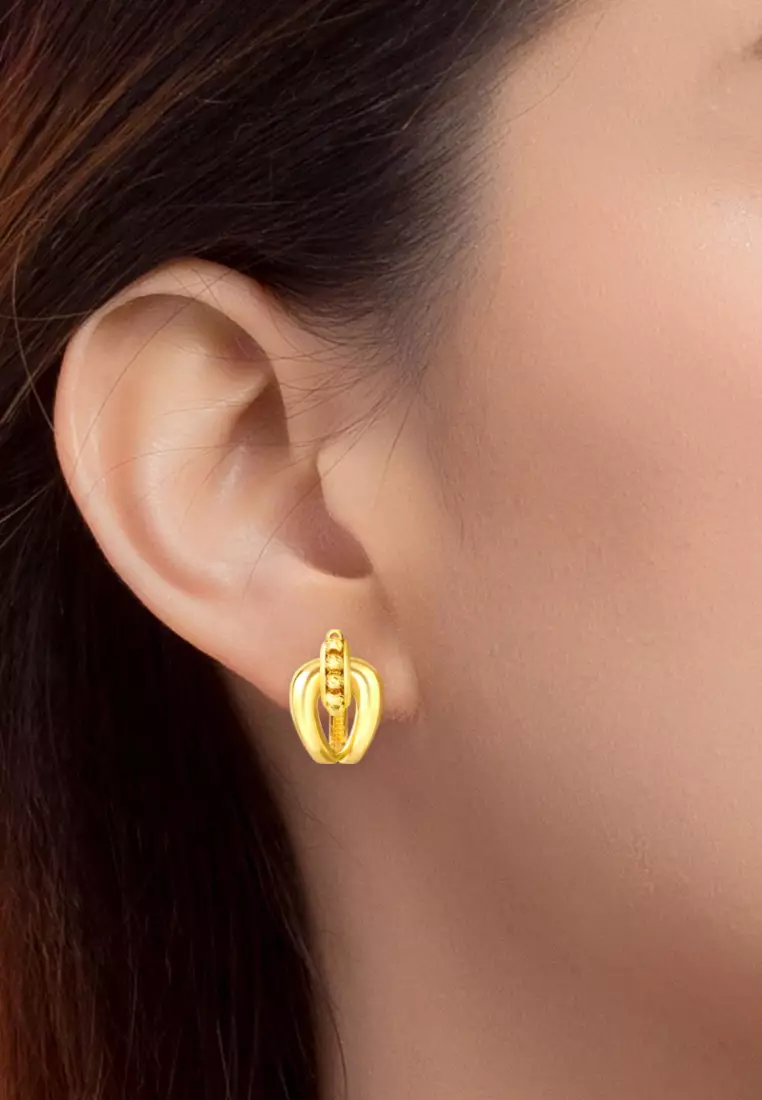TOMEI Lusso Italia Earrings, Yellow Gold 916