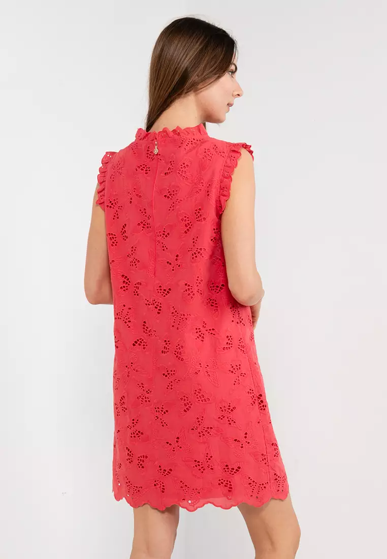 Eyelet shift dress store