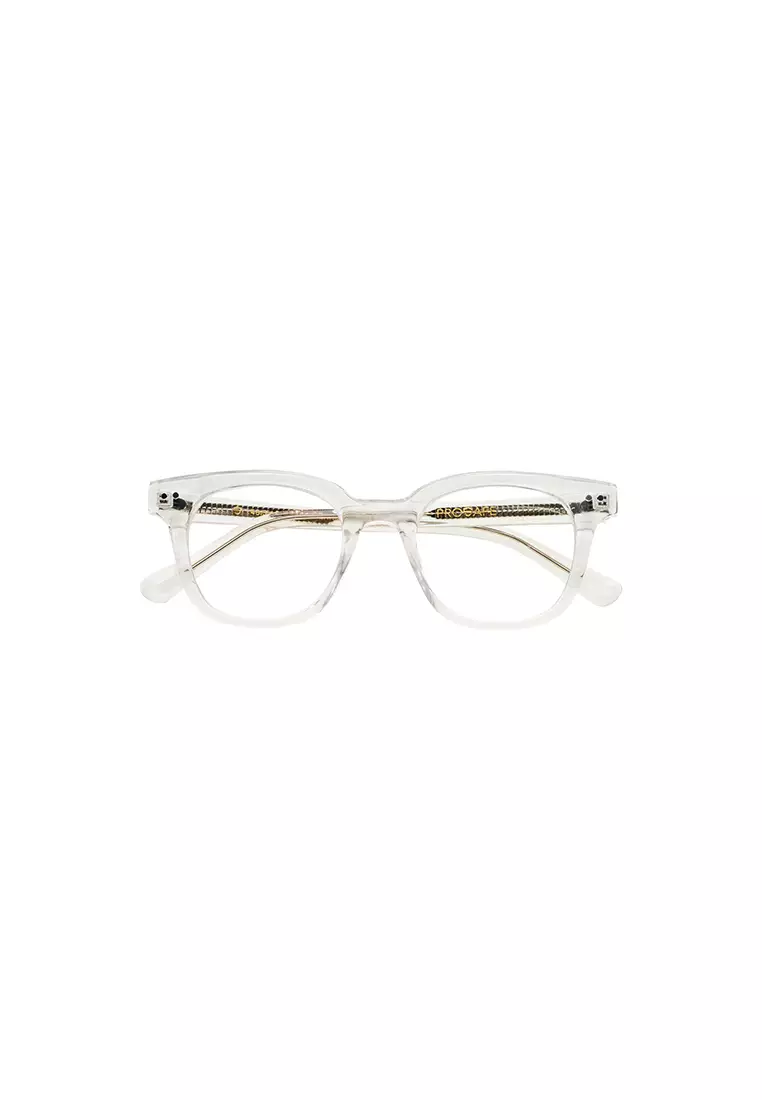 Genkei (Acetate Eyeglasses) Anti-Radiation Computer Eyeglasses for Women/Men - Crystal