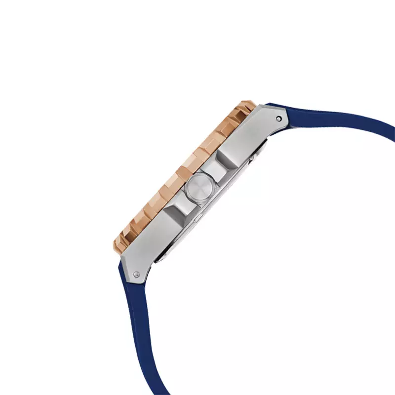 Jam Tangan Pria Guess GW0906G3 Men Blue Dial Blue Silicone Strap