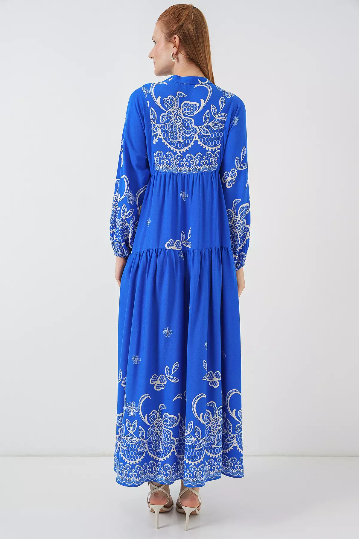 Modest Printed Maxi Dress