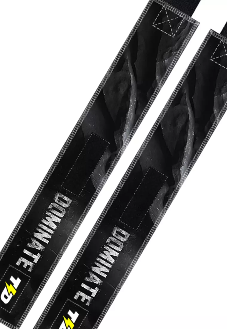 TB017 Wristband Wrist Wrap Support Gym Oly Lifting "dominate"