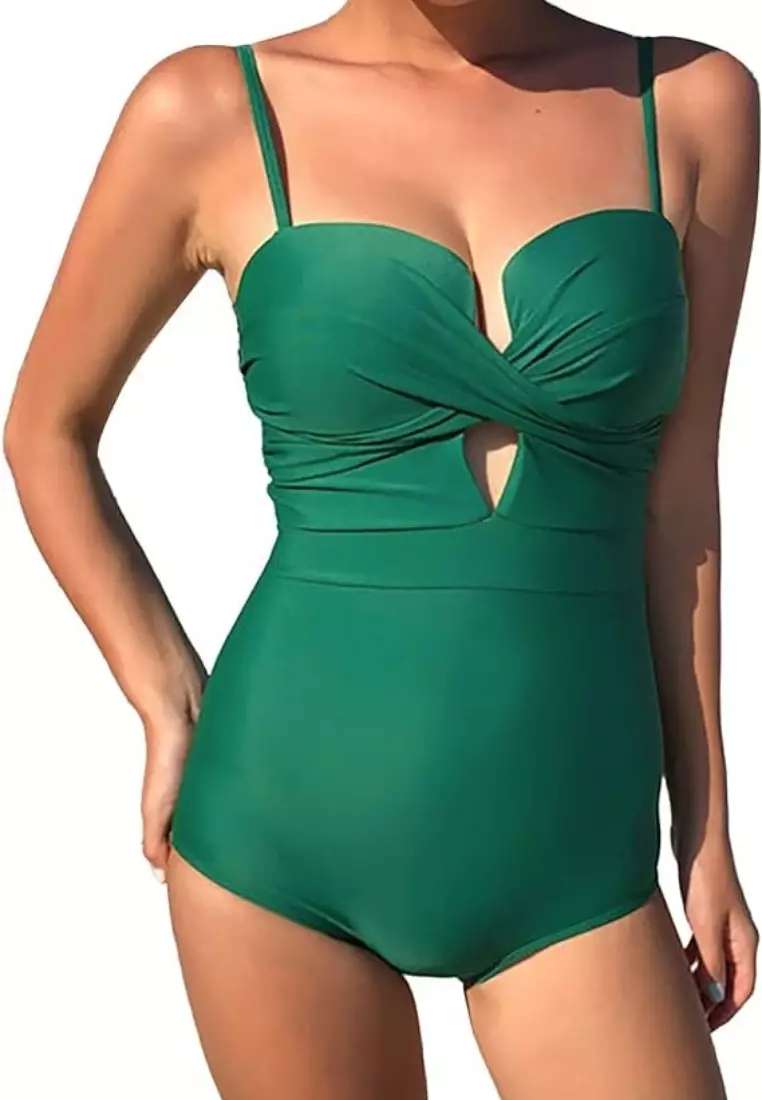 Sunbreeze Bikini Swimsuit Baju Renang Wanita One Piece Sexy Cross