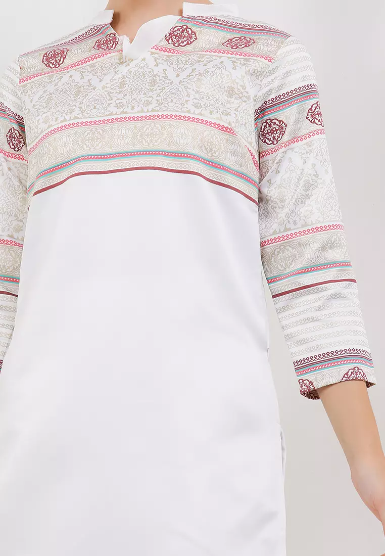 Chanira Festive Raisa Tunic-White