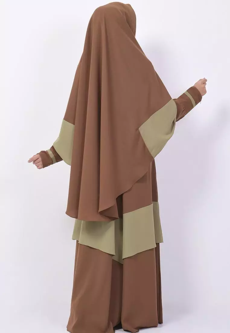 Queenza Baju Gamis Wanita Zayidan Fatimah - Hijau Tni