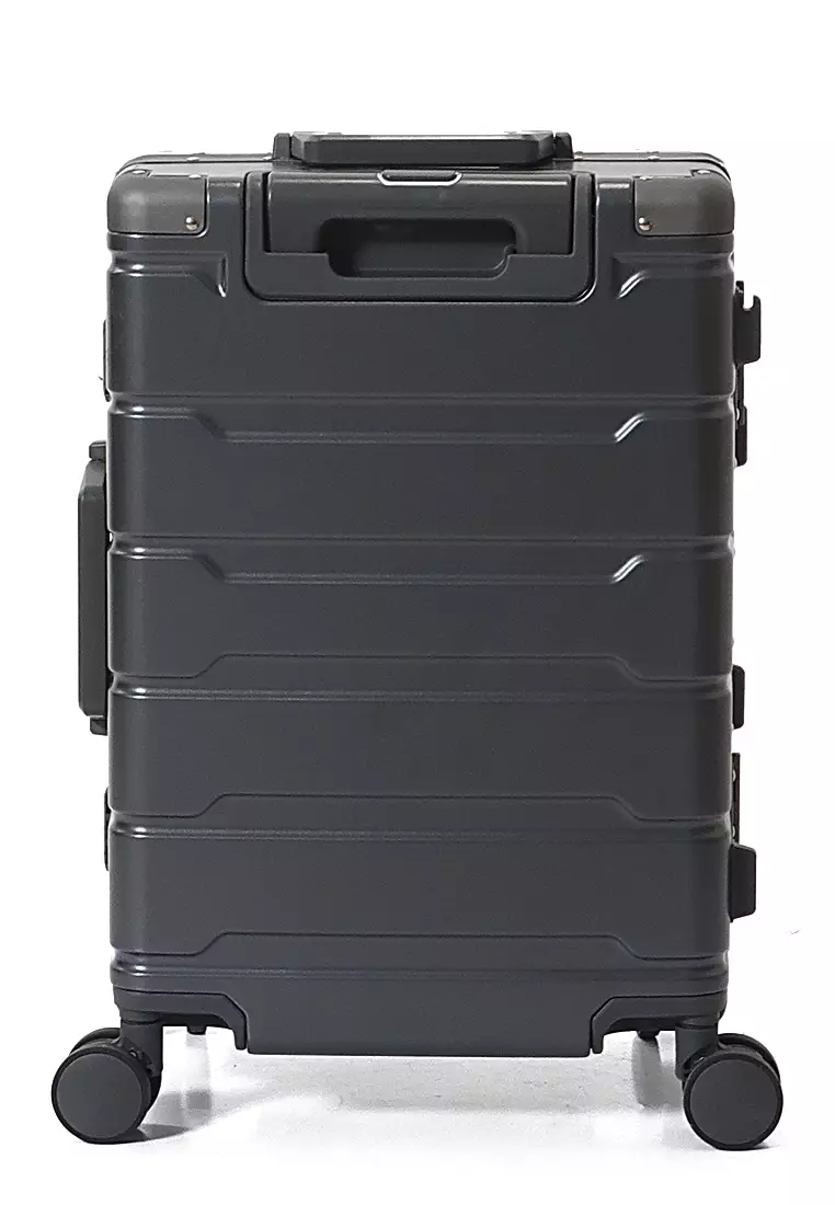 Barayev Koper Alumunium Frame Size 20 Inch Travel Bag Unisex TSA Lock Material Polycarbonate ORIGINAL - Grey