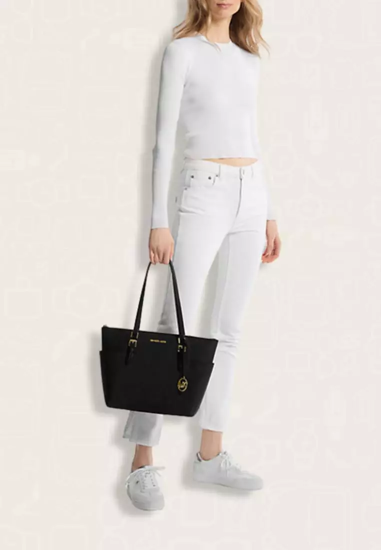 Michael kors top large zip tote