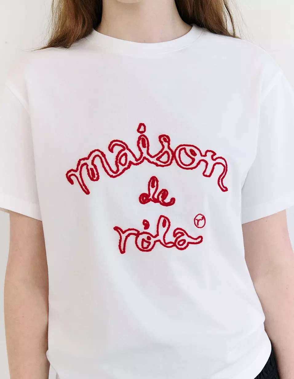 Jual rolarola Maison De Rola Outline T-Shirt White Original 2025 ...