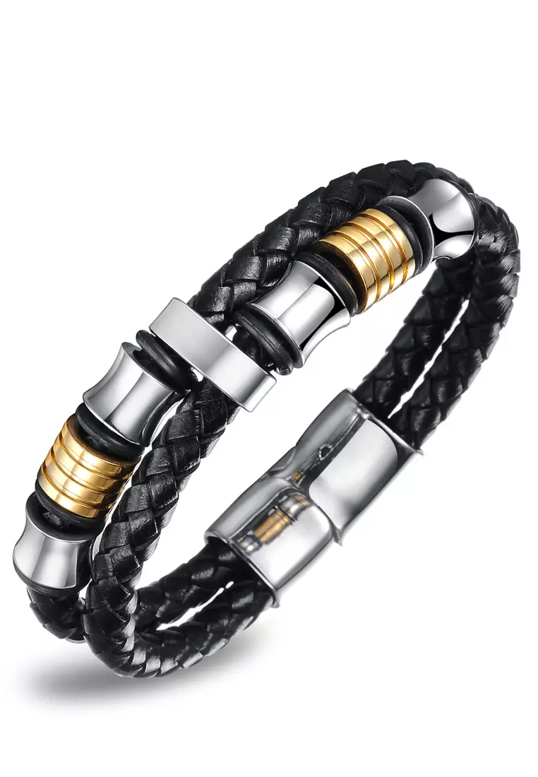 Buckle top mens bracelets