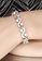 YOUNIQ white YOUNIQ White Crescent CZ Platinum Plated Silver Bracelet 6B7D4AC4E9662EGS_2