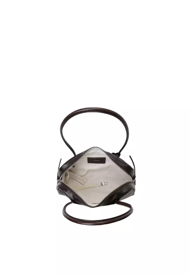 TONA Pocket East West Boston Bag - Distressed Cacao